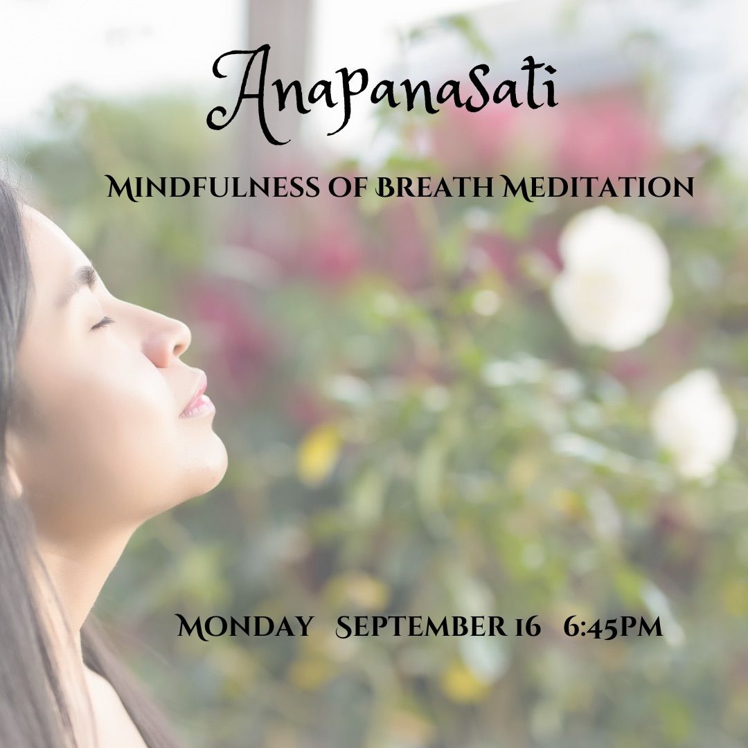 Monthly Meditation: Anapanasati