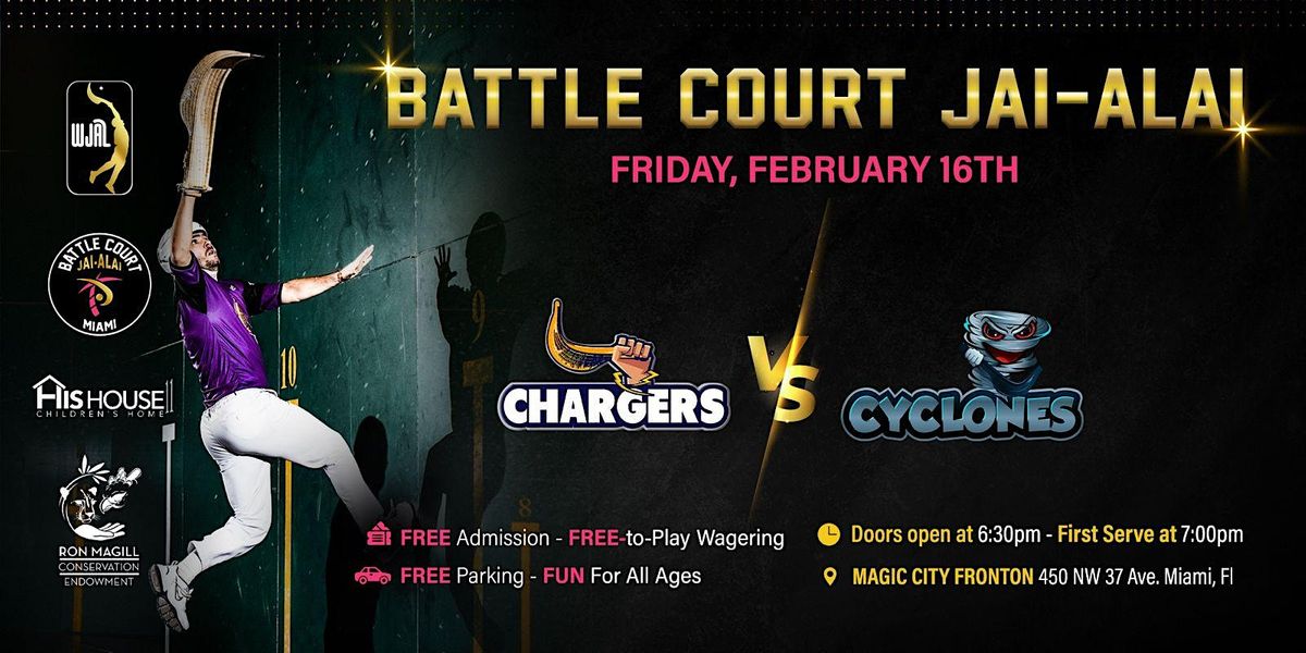Join us for Valentine's at Battle Court Jai-Alai!