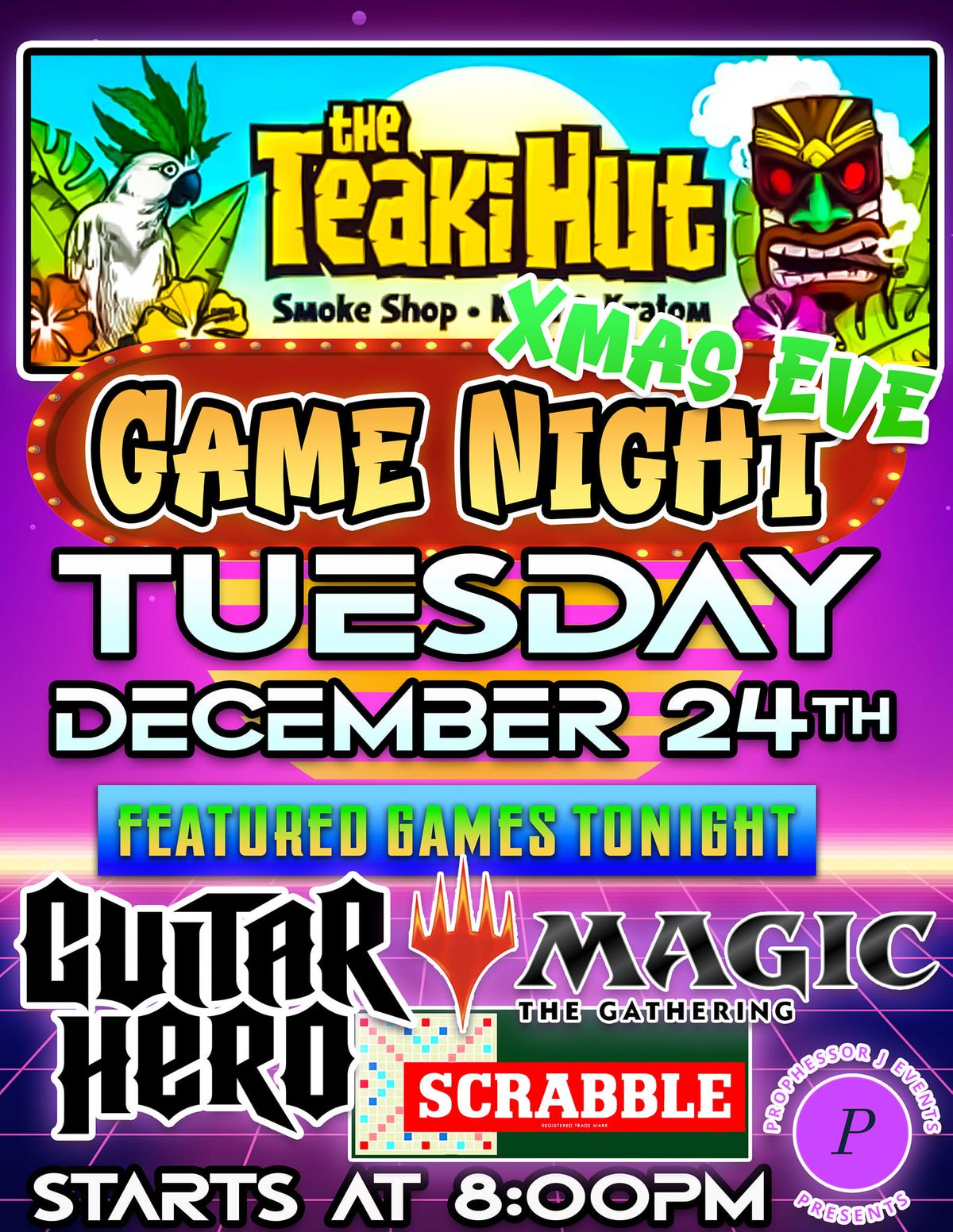 Monthly Game Night @ The Teaki Hut Largo