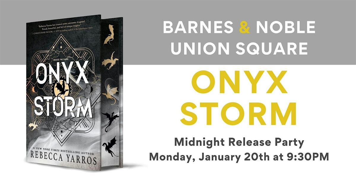 ONYX STORM Midnight Release Party at Barnes & Noble Union Square