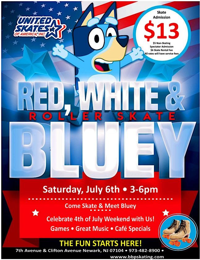 Red, White & Bluey Skate