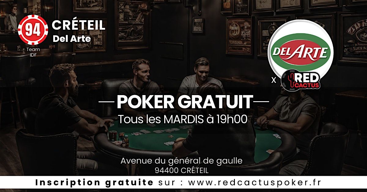 Soir\u00e9e RedCactus Poker X Del Arte \u00e0 CRETEIL (94)