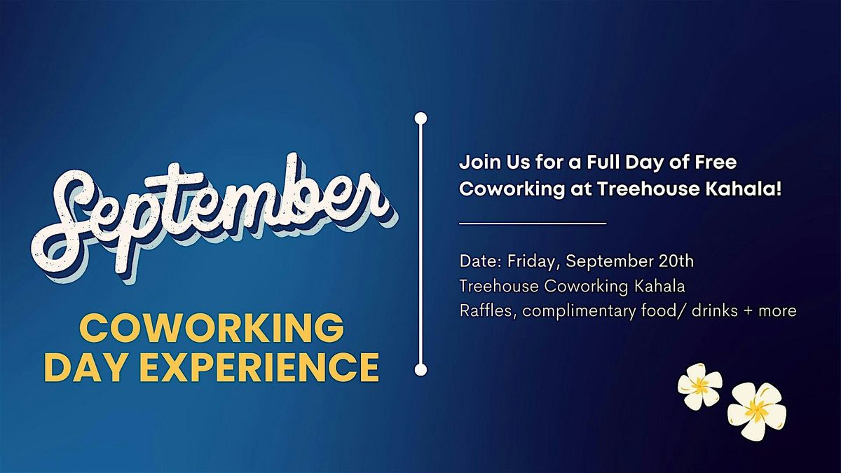 Coworking Day Experience - September