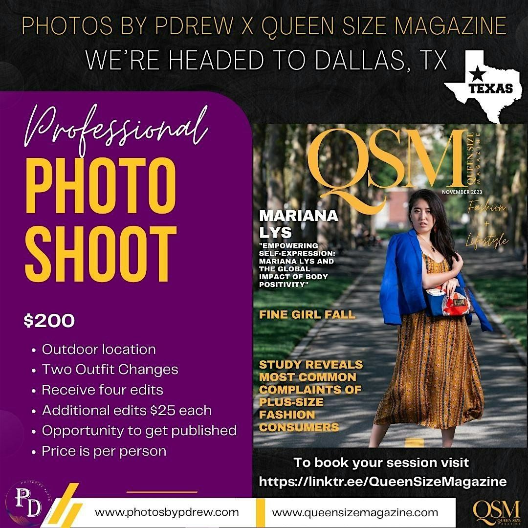 Photos By PDrew x Queen Size Magazine Texas Photoshoot