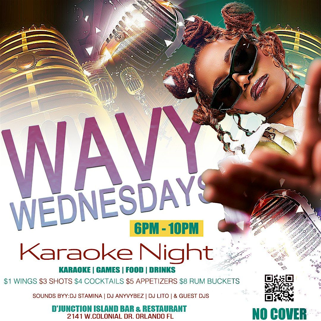 Wavy Wednesday (After work Happy Hour w\/Games, DJ & Karaoke) @ DJunction