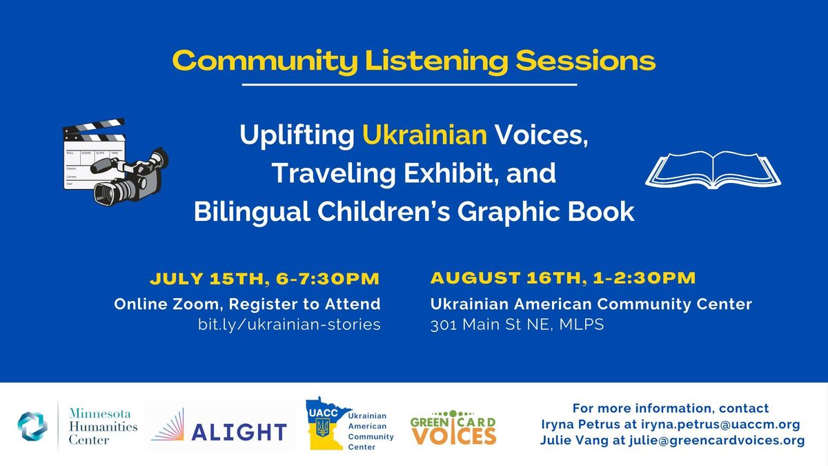 Uplifting Ukrainian Voices Community Listening Sessions