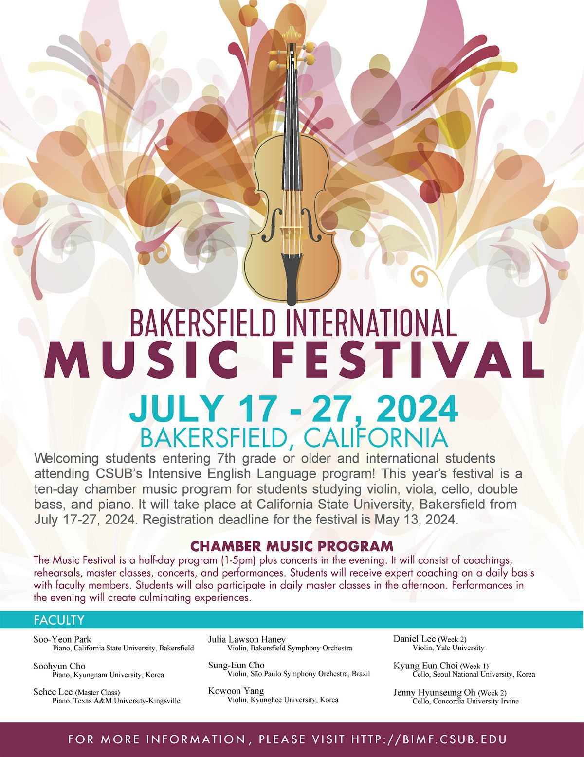 Bakersfield International Music Festival 2024 Registration
