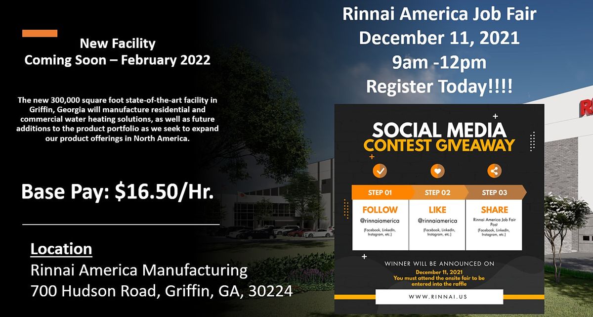 Rinnai Jobs Griffin Ga