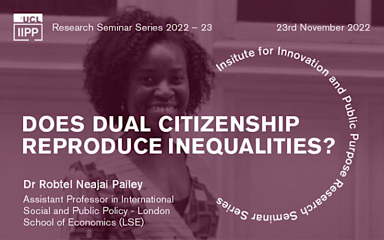 IIPP Research Seminar: Does dual citizenship reproduce inequalities?