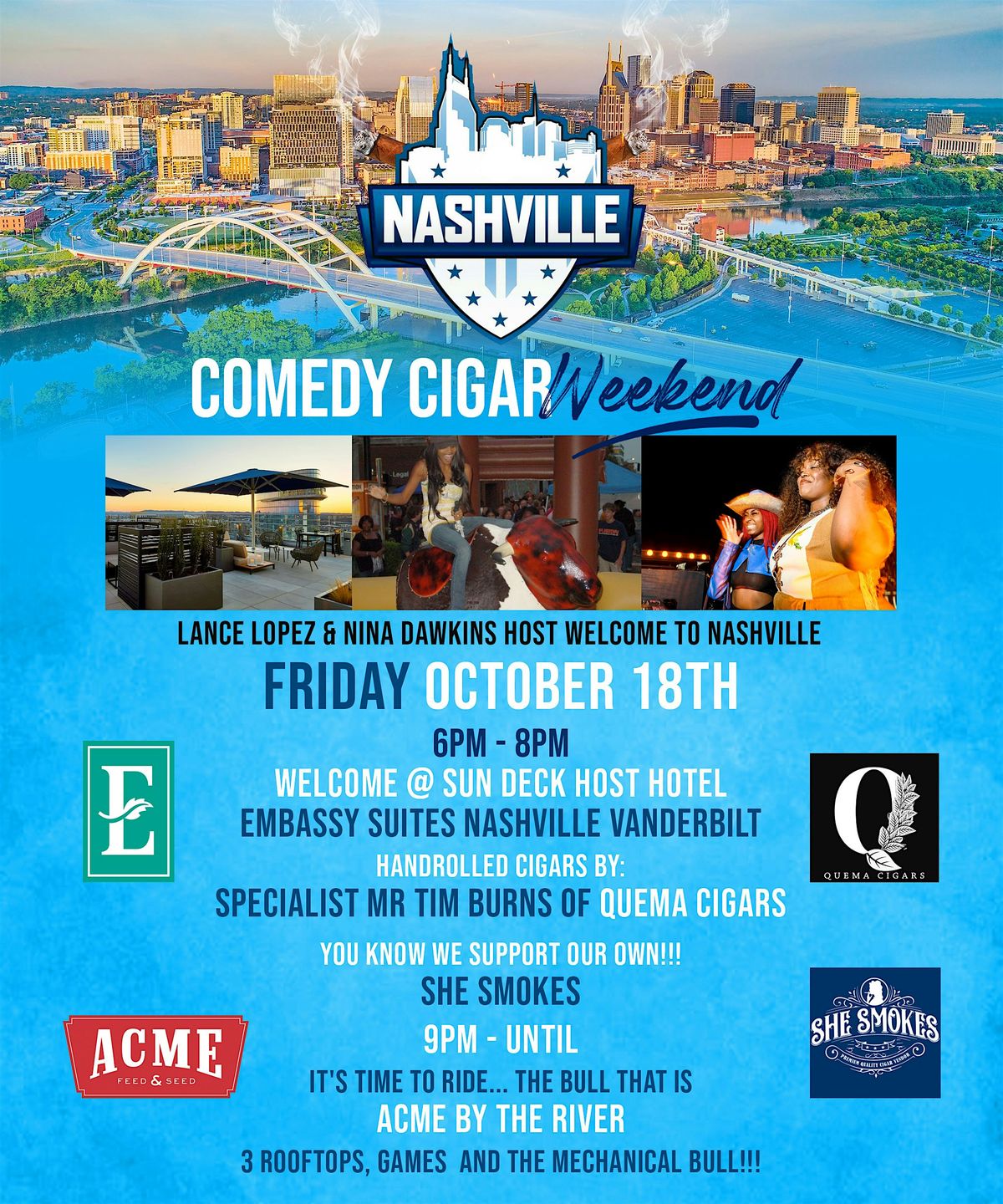 Annual COMEDY CIGAR WEEKEND