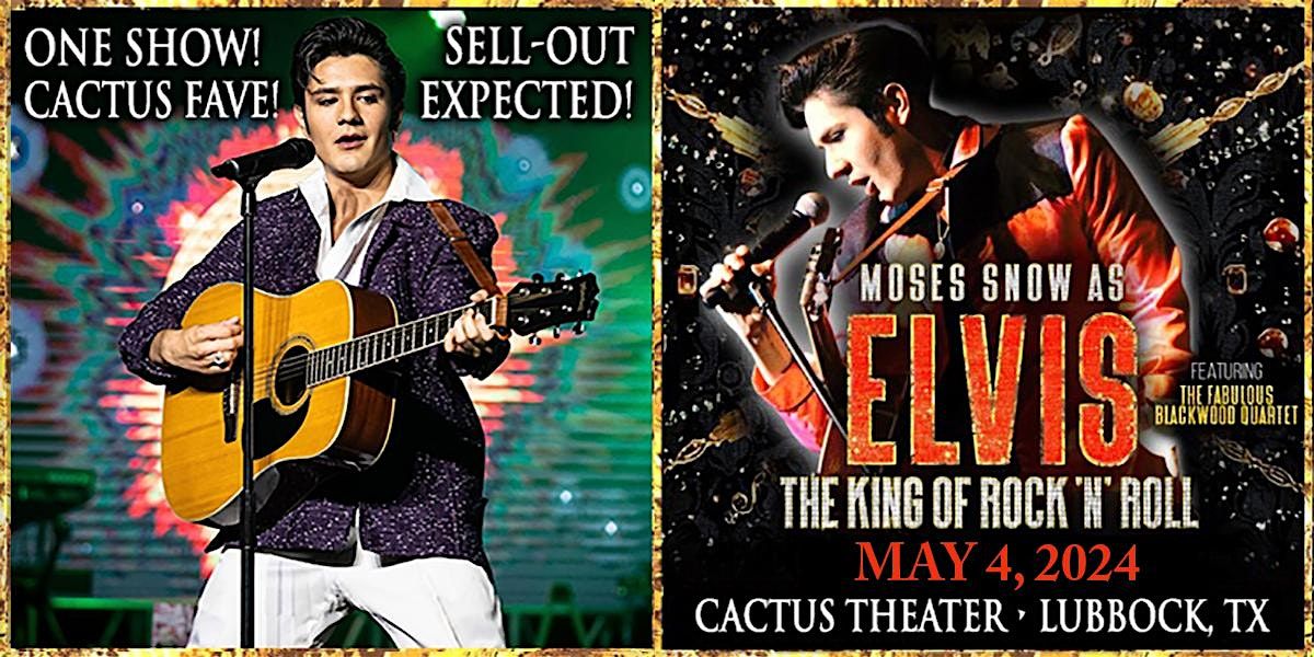 Moses Snow as Elvis, King of Rock \u2018n\u2019 Roll with The Fabulous Blackwood Bros