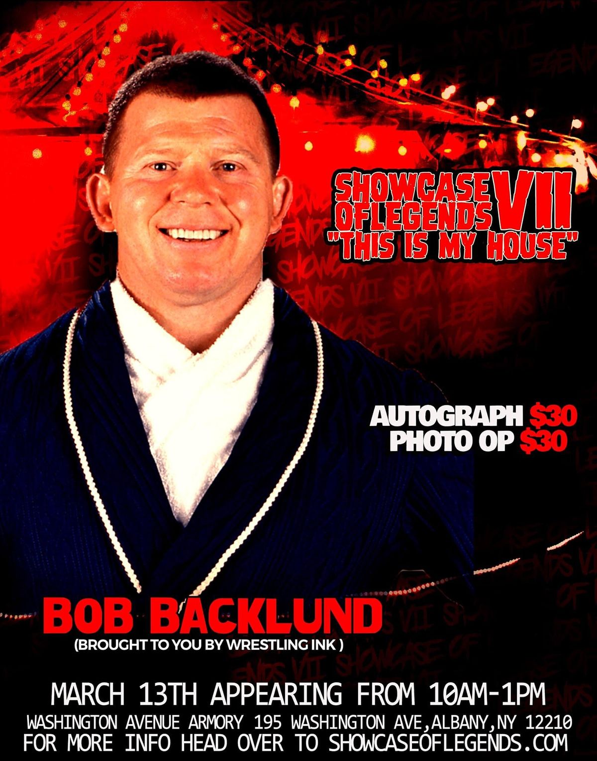 Bob Backlund to appear at Showcase of Legends 7 Albany, NY March 13, 2022