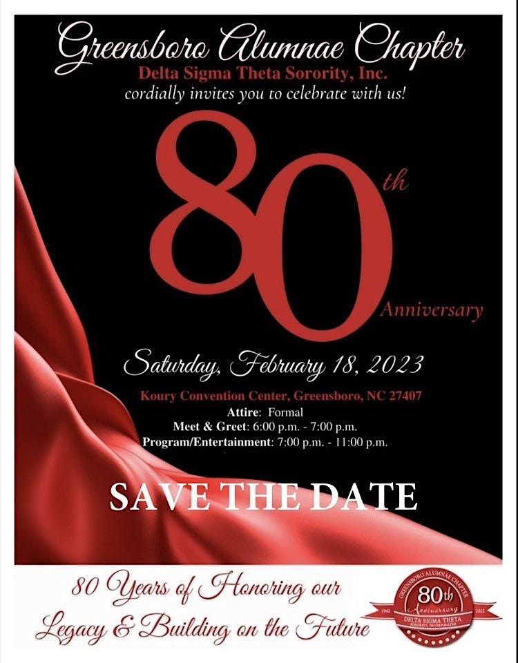Greensboro Alumnae Chapter Of Delta Sigma Theta Sorority Inc 80th greensboro-alumnae-chapter-of-delta-sigma-theta-sorority-inc-80th