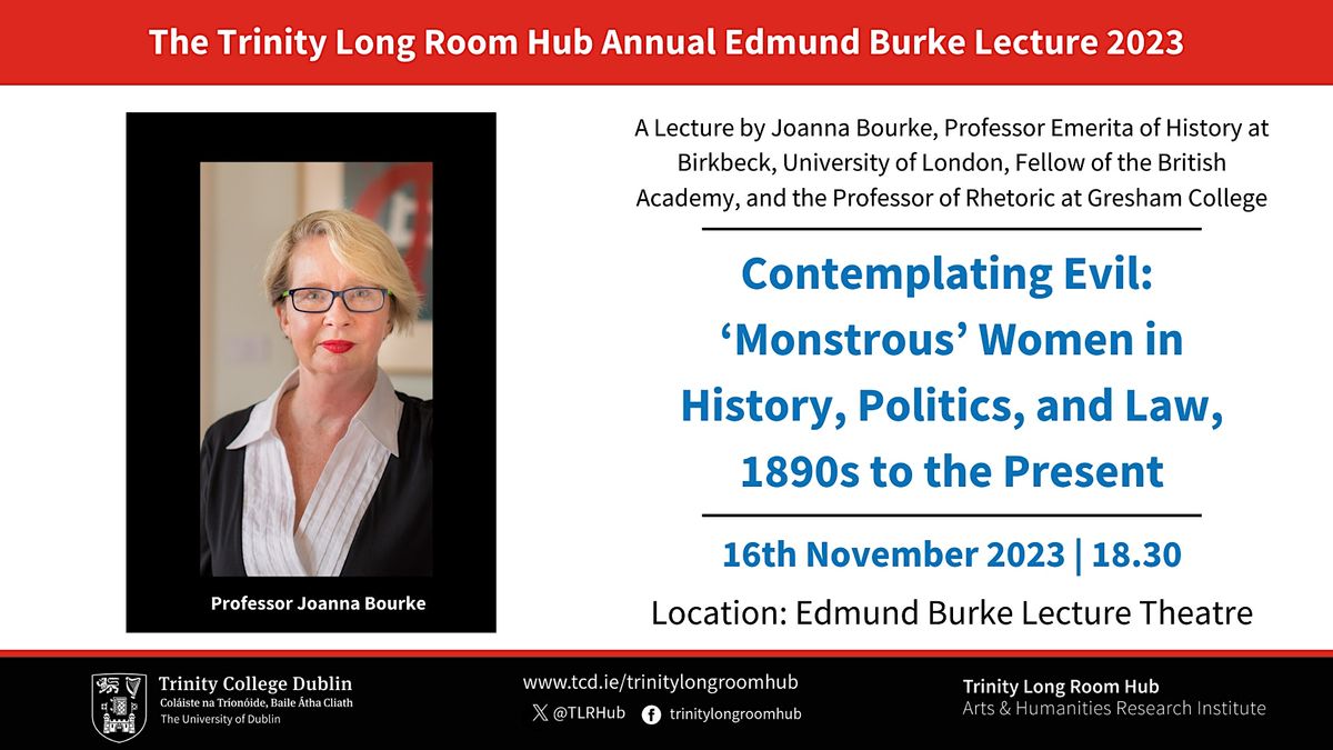 Trinity Long Room Hub Annual Edmund Burke Lecture 2023, Edmund Burke 