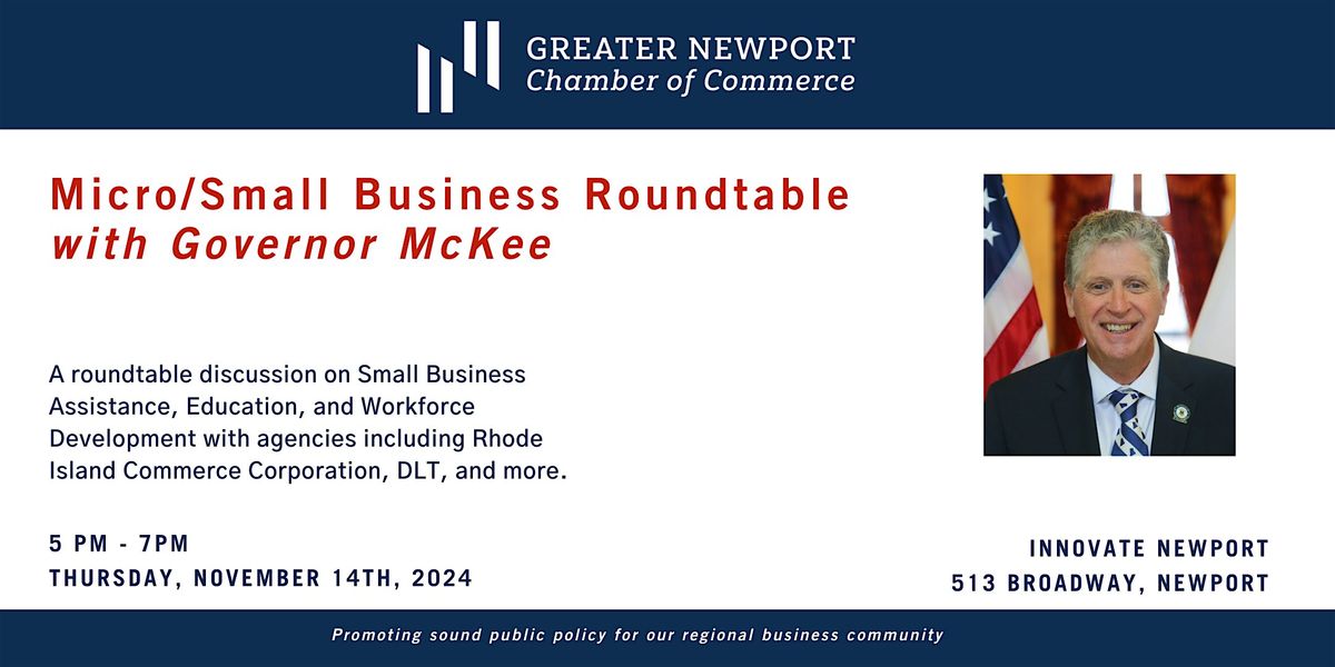 Micro\/Small Business Roundtable with Governor McKee