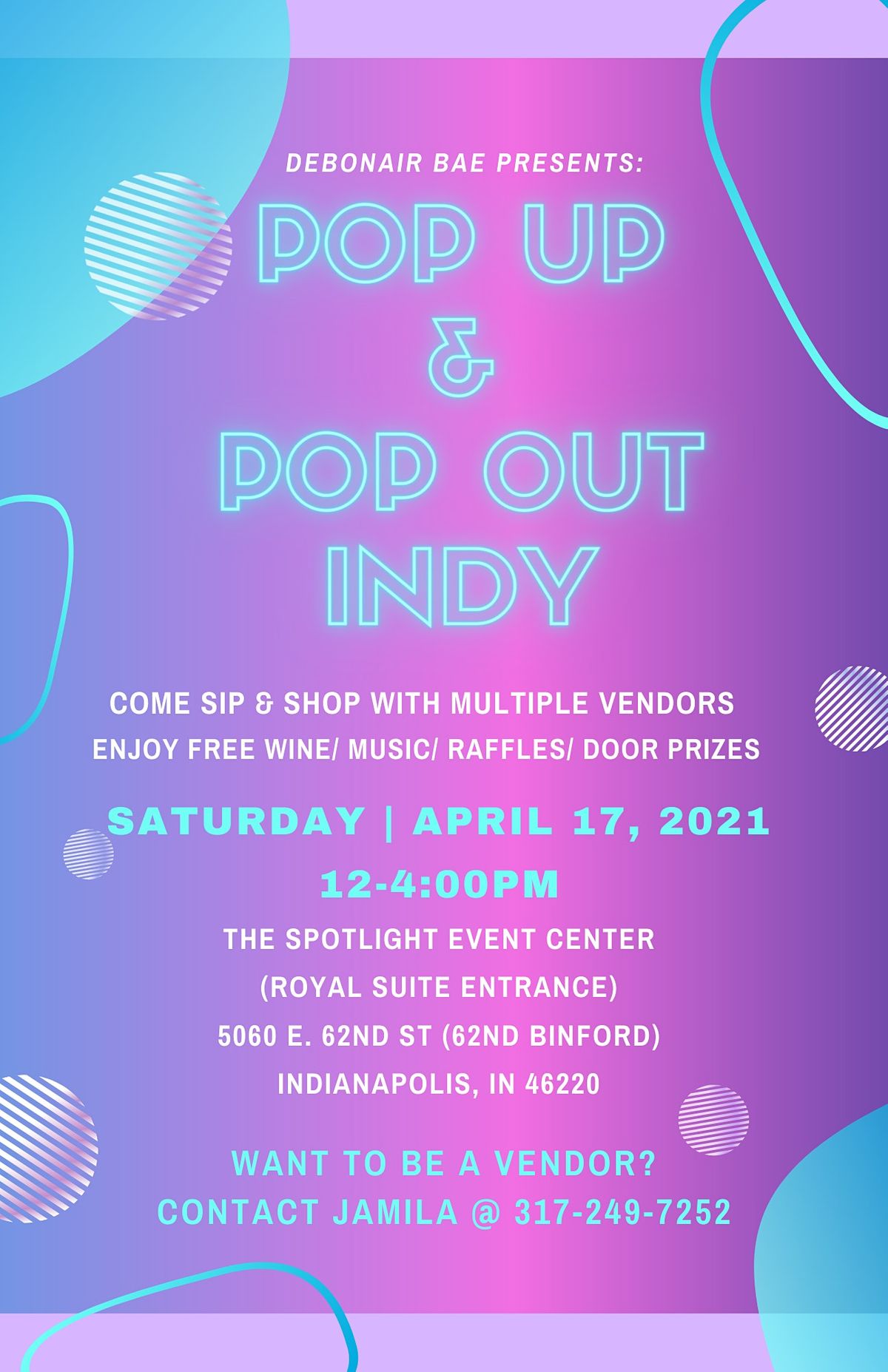 Pop Up & Pop Out Indy, The Spotlight Event Center, Indianapolis, 17