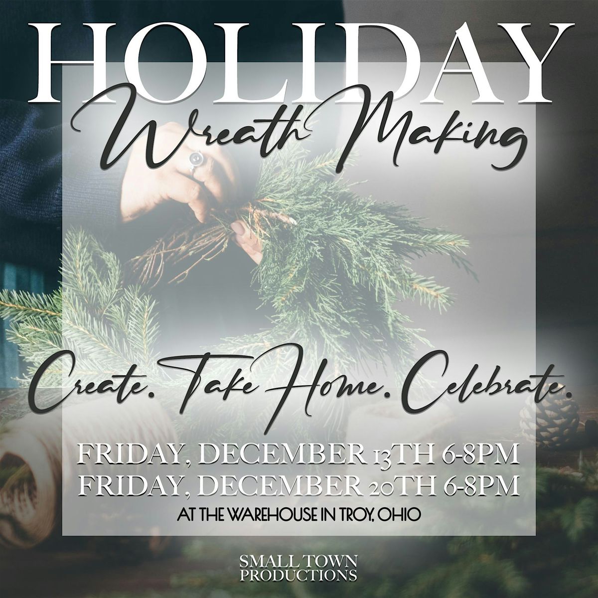 Holiday Wreath Making in Troy, Ohio