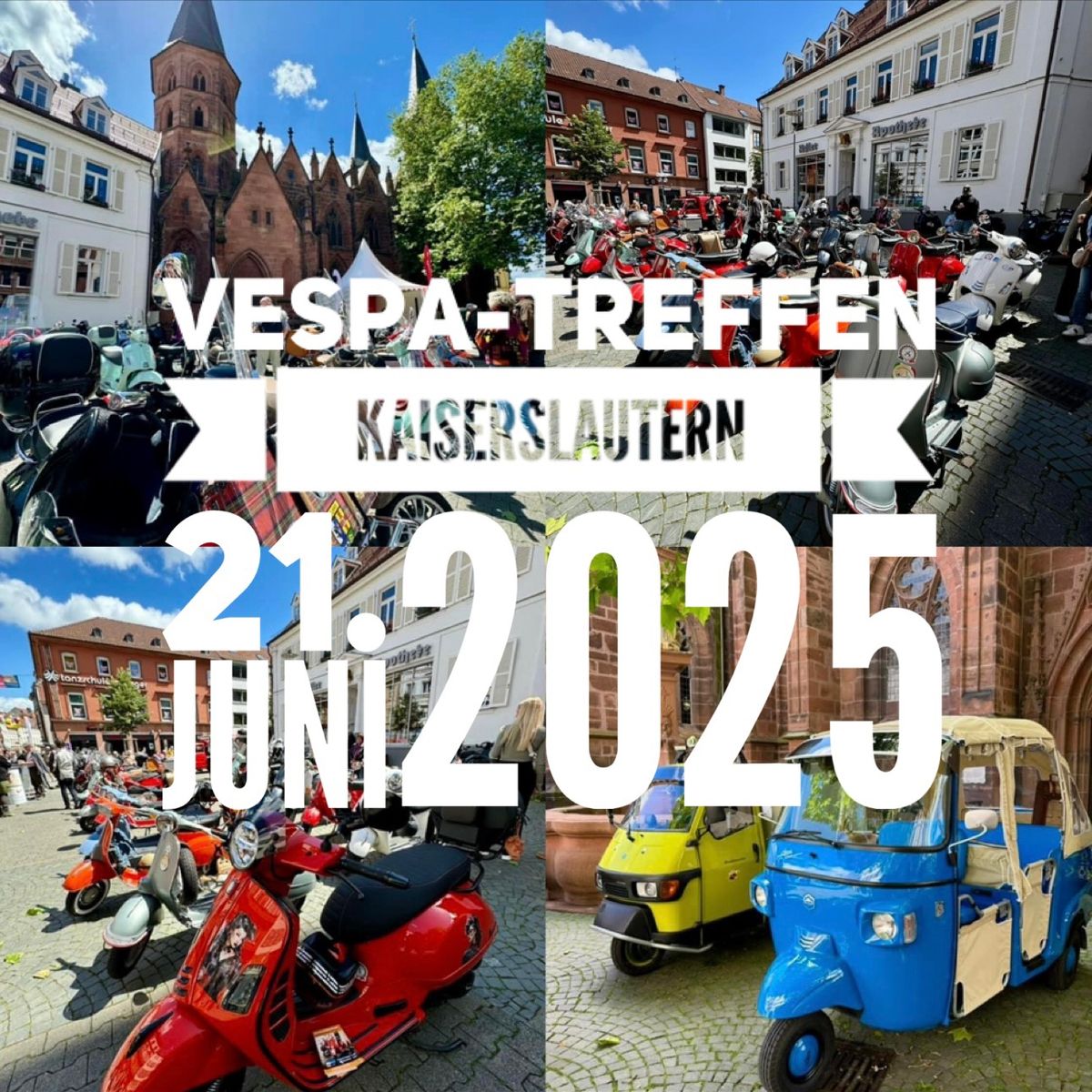 Vespa-Treffen Kaiserslautern der Vespa-Freunde K\u2018Lautern Westpfalz 