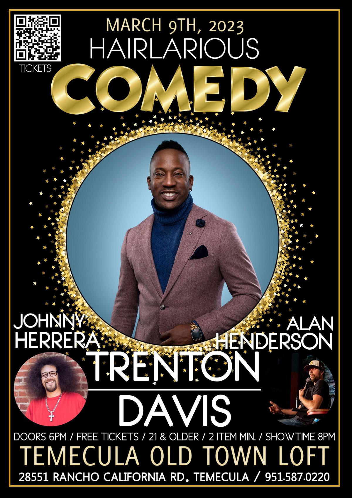 HAIRlarious Comedy Show W\/ Alan Henderson & Trenton Davis