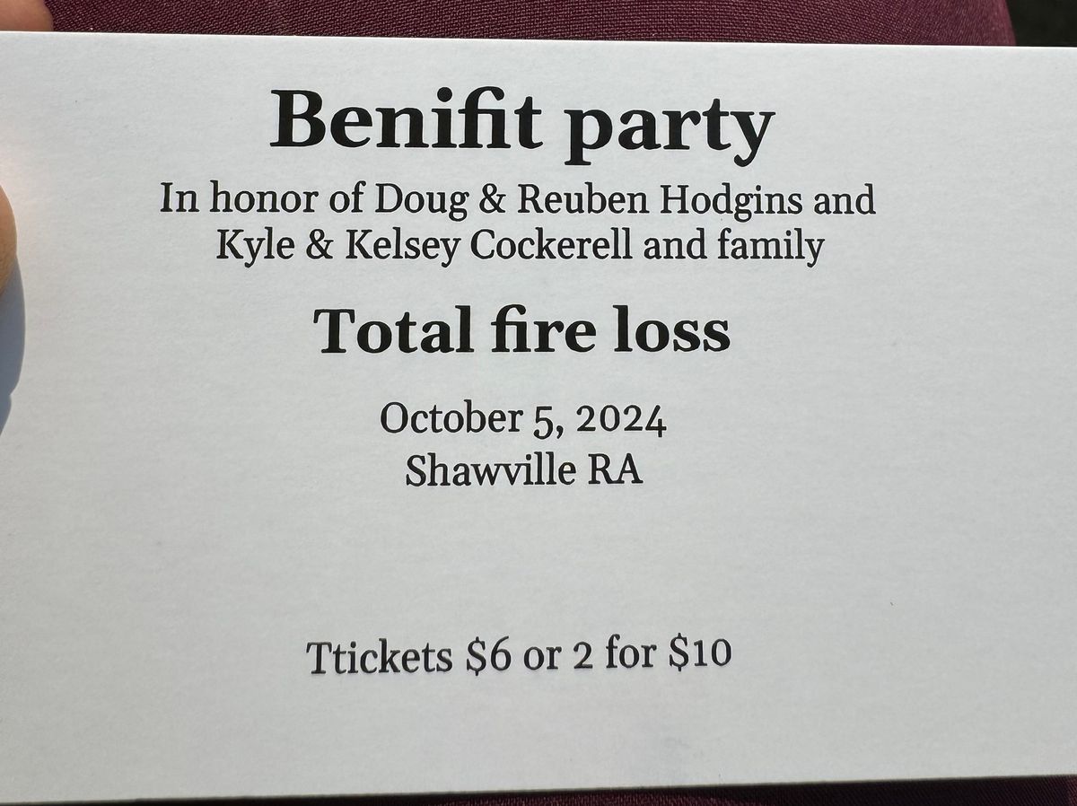 Benefit Party In Honour Of Doug,Reuben,Kyle,Kelsey and Family