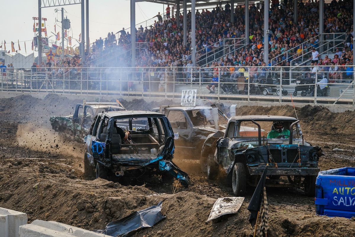 Demolition Derby at the Steele County Free Fair in Owatonna, MN