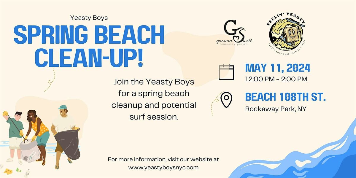 Yeasty Boys Spring Beach Clean Up