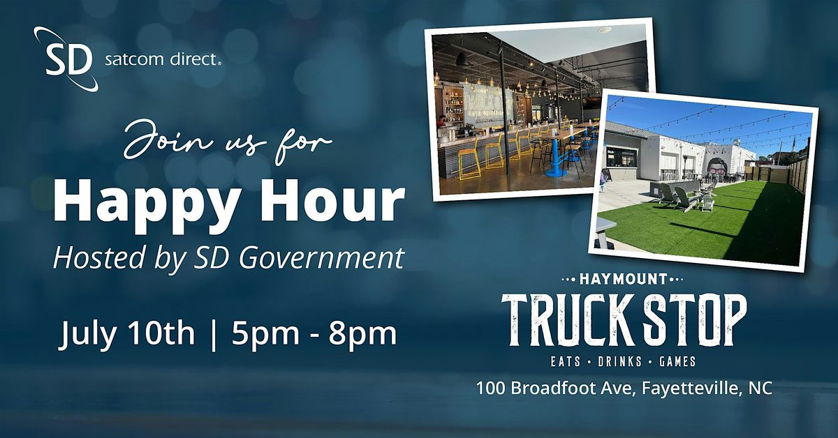 Happy Hour Sponsored by Satcom Direct Government