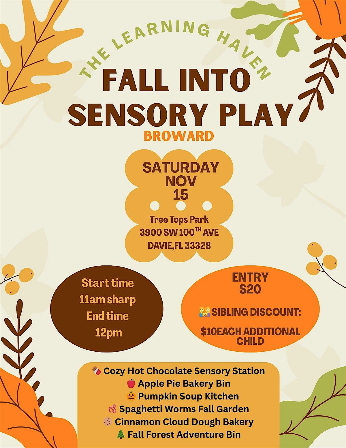 Broward - Fall into Sensory Play