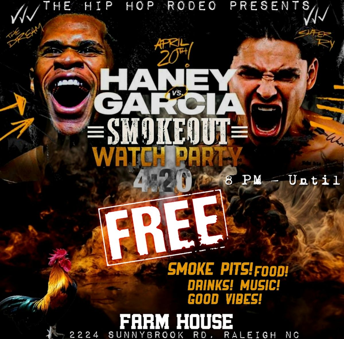 Haney vs Garcia: Free 4\/20 Smoke Out and Fight Watch Party