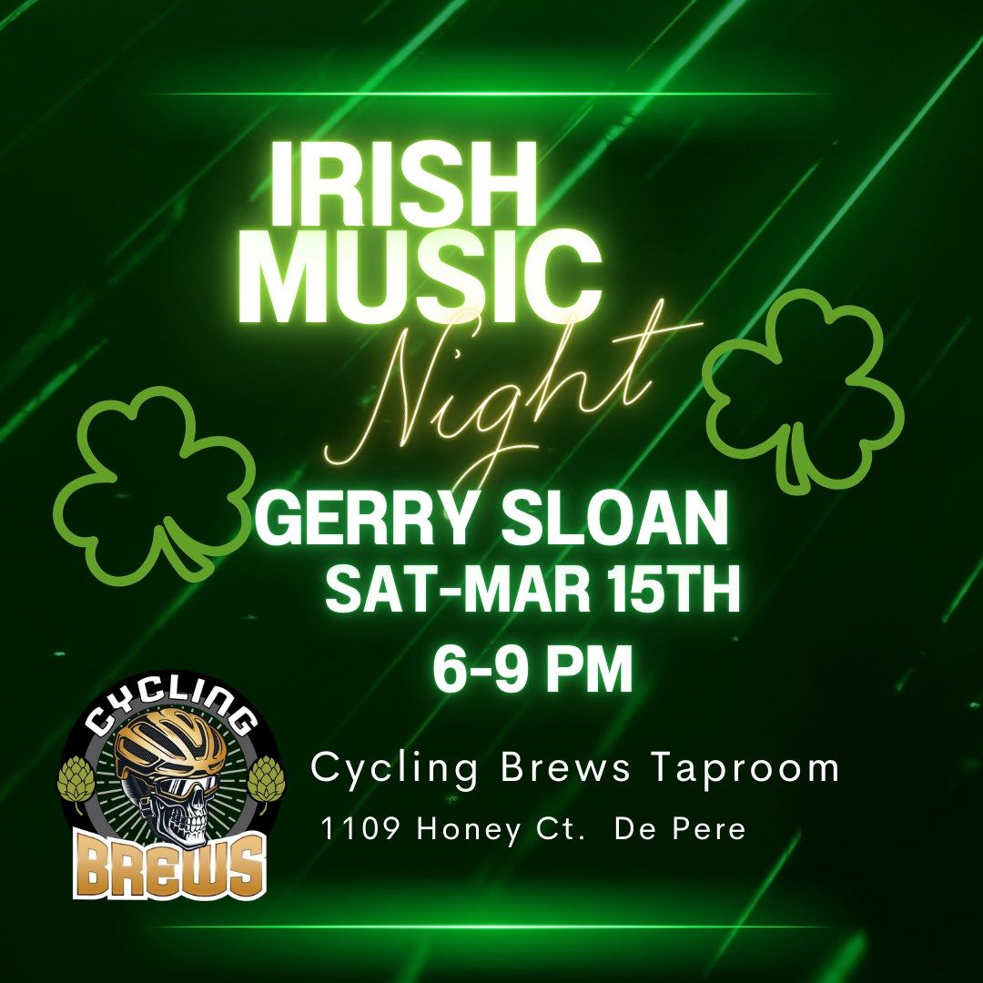 Live Music Event: Irish Singer Gerry Sloan @ Cycling Brews