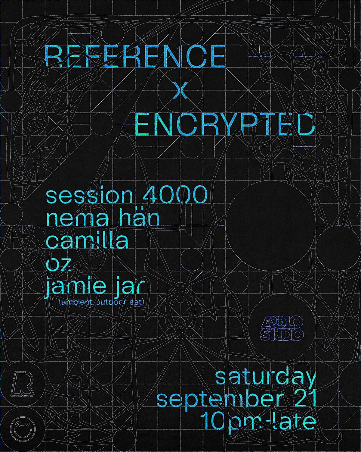 Apollo Studio SAT SEPT 21ST W REFERENCE X ENCRYPTED