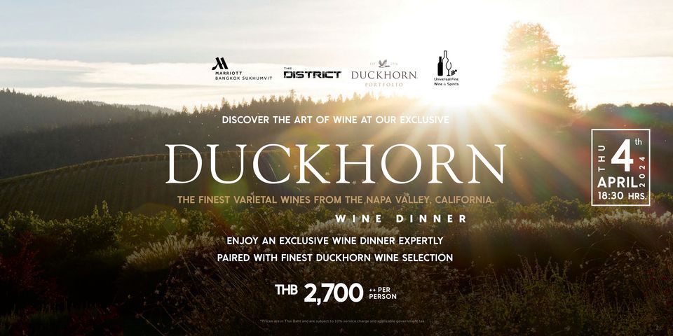 Duckhorn x The District Wine Dinner