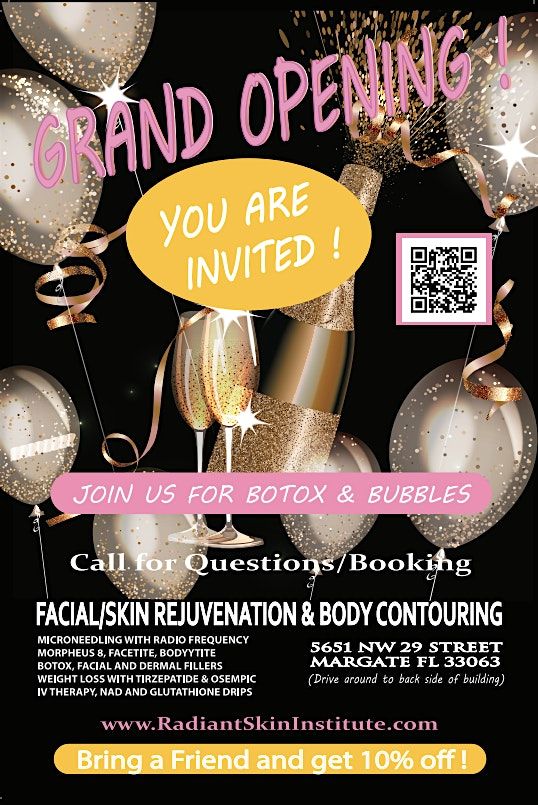 YOU ARE INVITED! BOTOX PARTY by RADIANT SKIN INSTITUTE, MARGATE FL