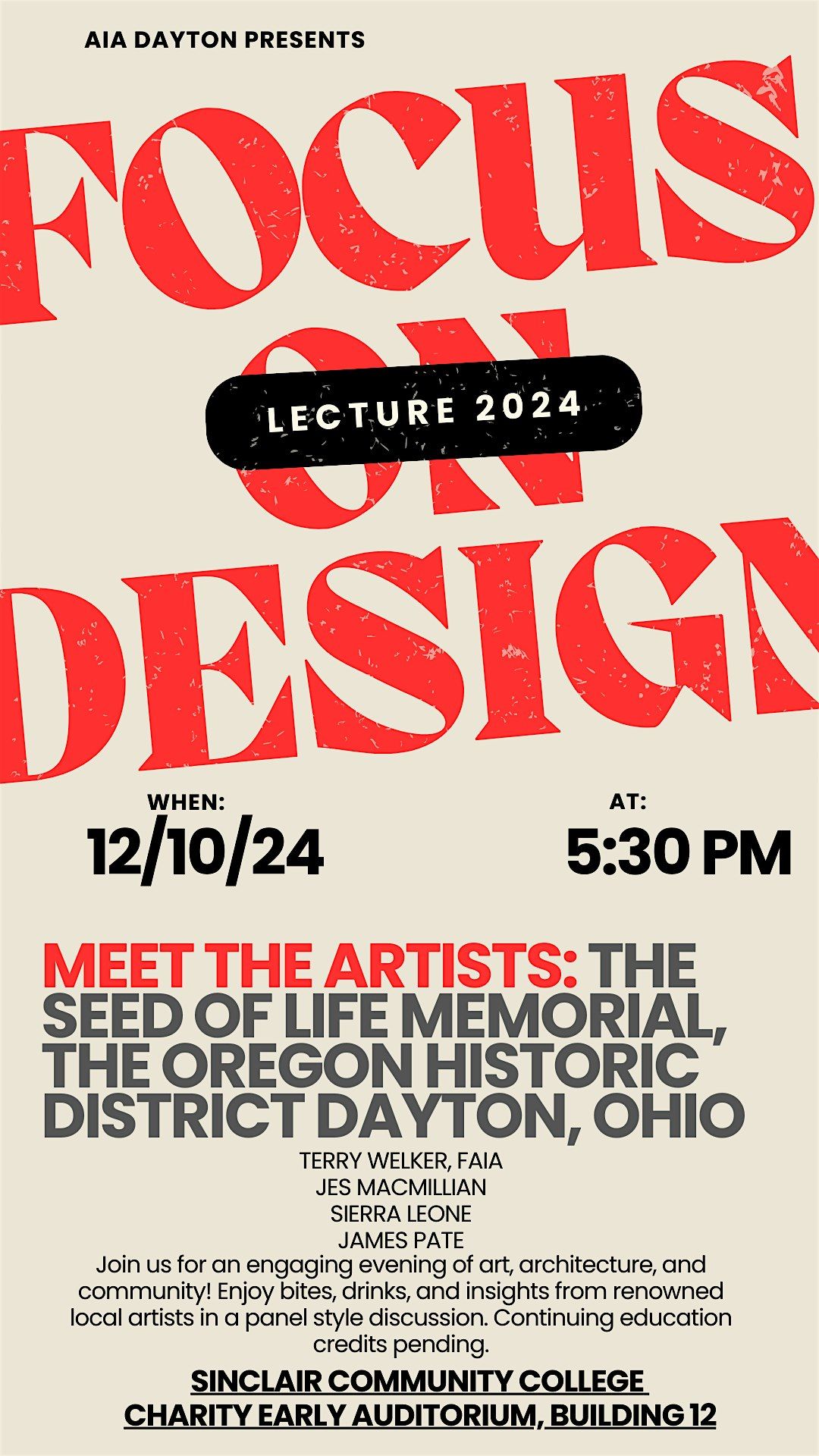 AIA Dayton Focus on Design Lecture