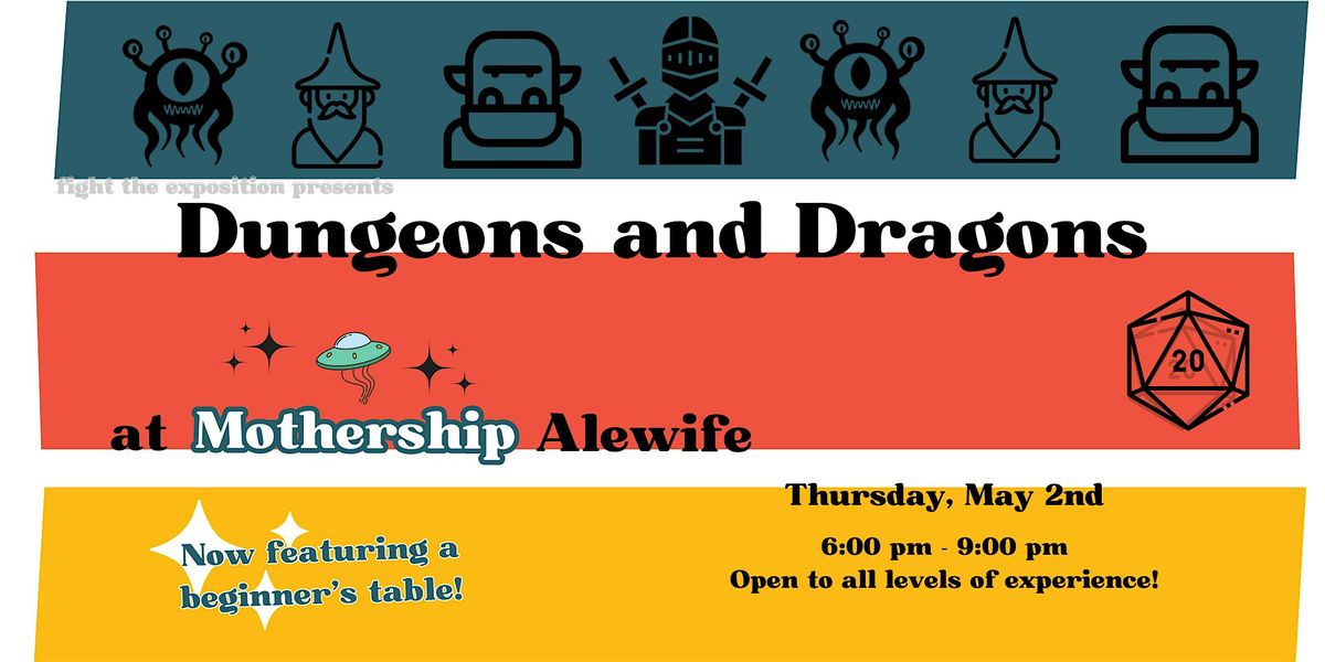 Dungeons and Dragons Night at Mothership Alewife