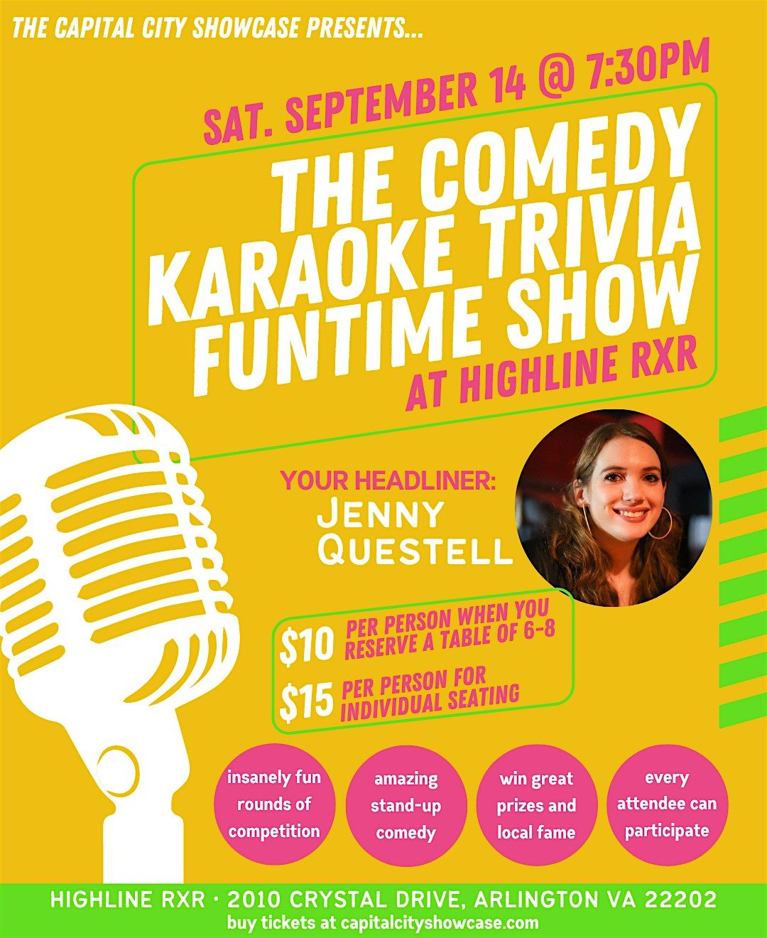 The Comedy Karaoke Trivia Funtime Show with Jenny Questell
