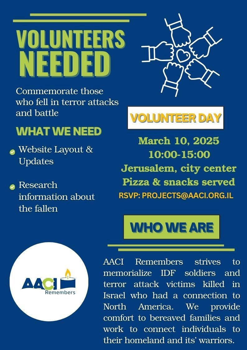 AACI Remembers Volunteer day