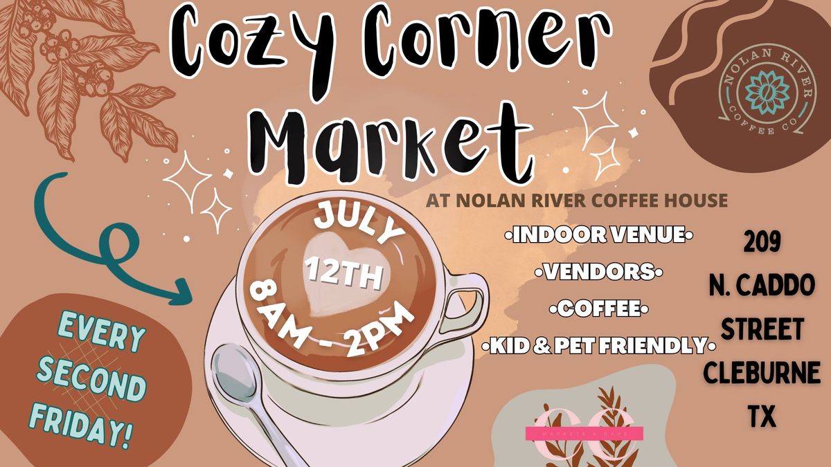 Cozy Corner Indoor Market at Nolan River Coffee House!\u2615\ufe0f