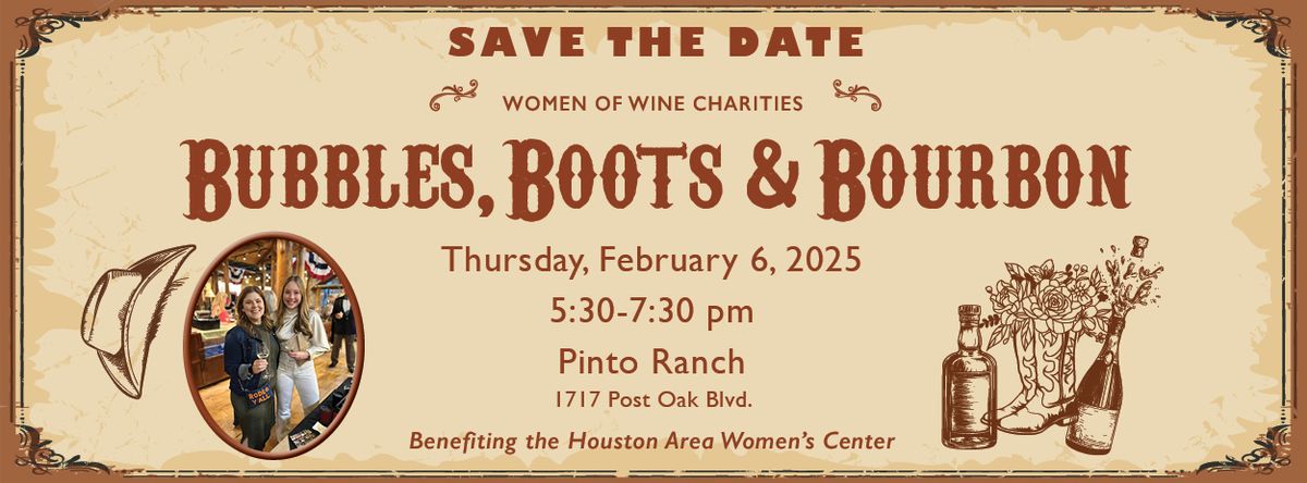 WOW Charities' Bubbles Boots & Bourbon