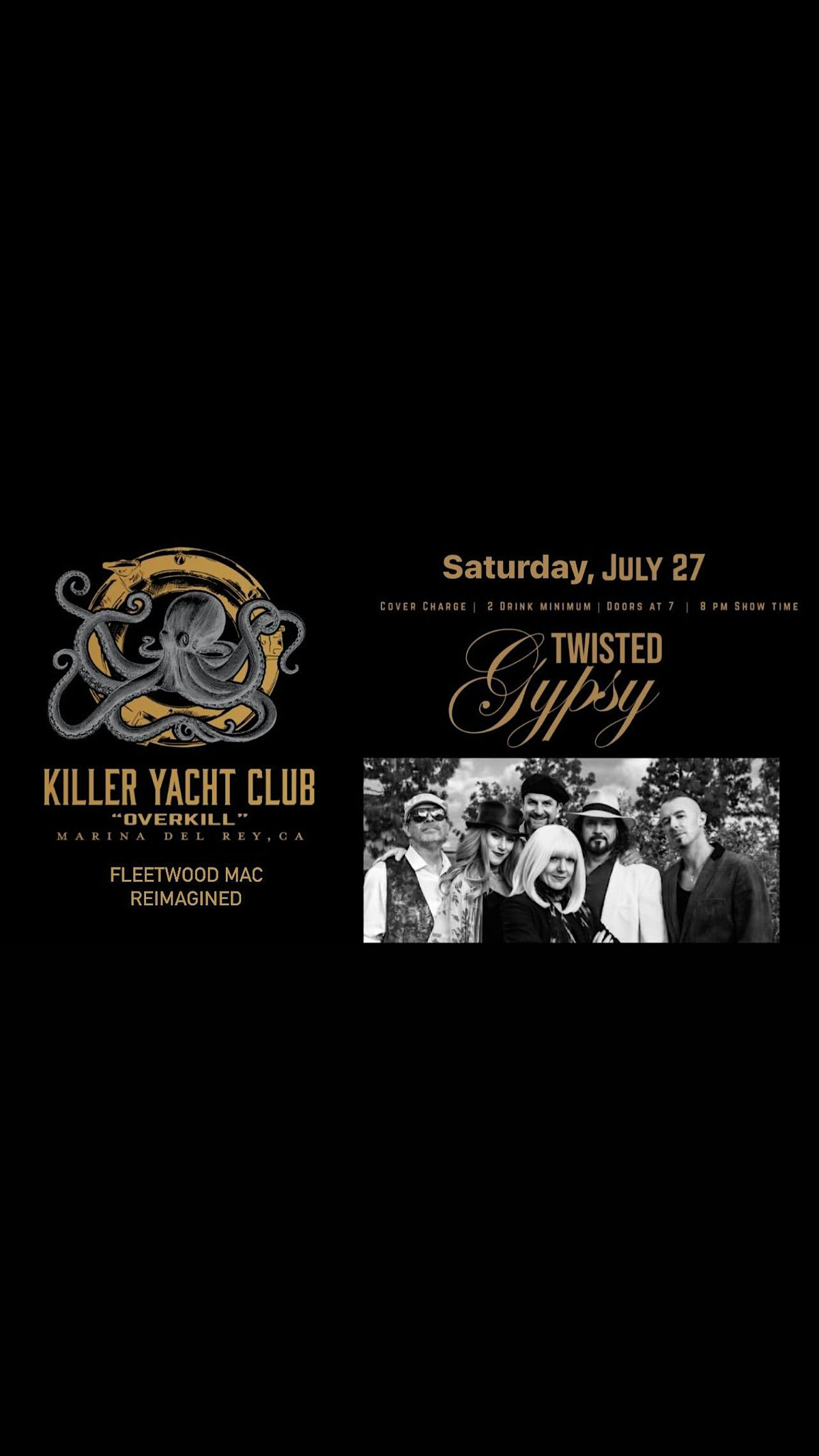 Killer Yacht Club OverKill Room: Twisted Gypsy Fleetwood Mac Reimagined