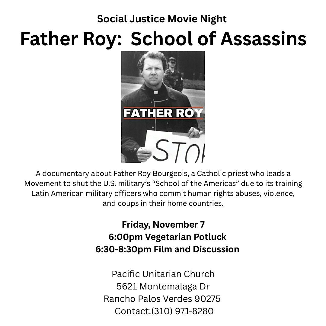 Social Justice Move: Father Roy: School of Assassisn