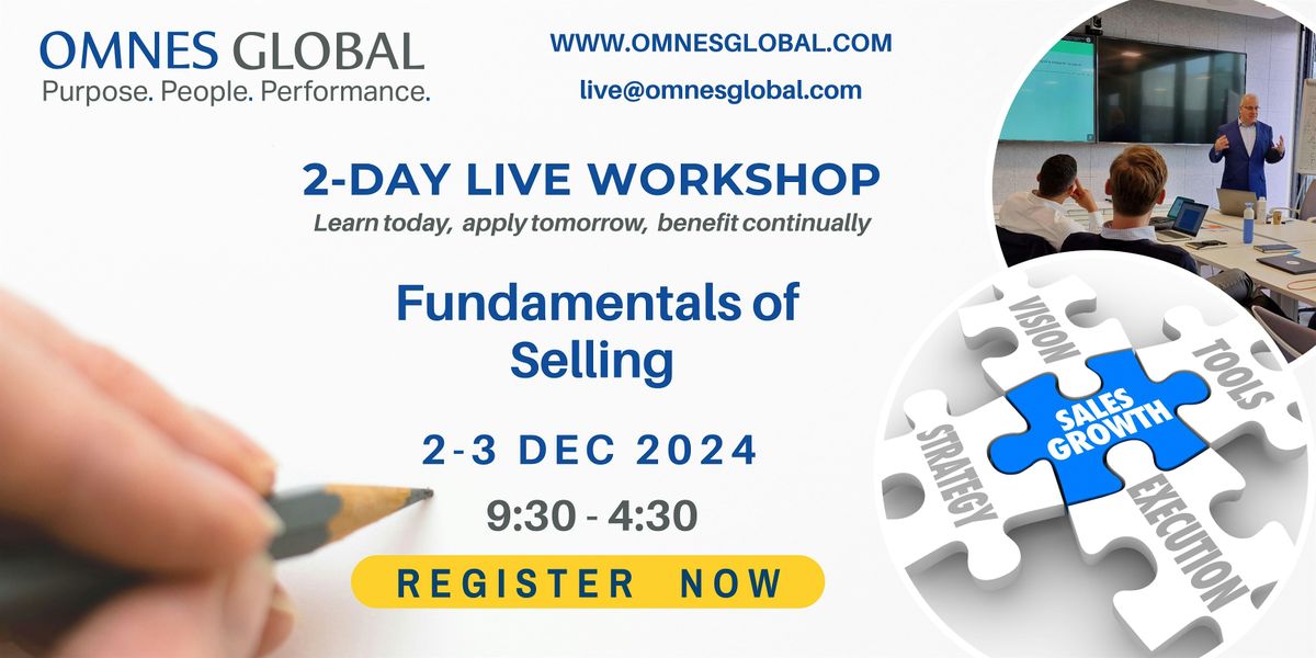 Fundamentals of Selling: 2 - Day Live Workshop