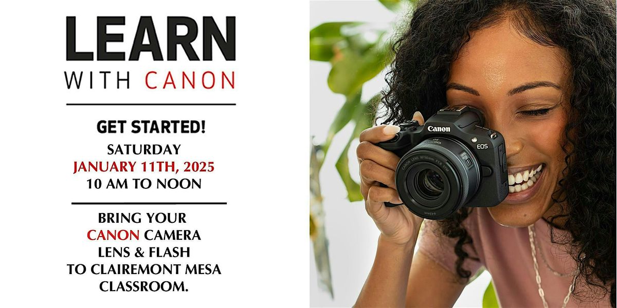 Learn With Canon \u2013 Get Started