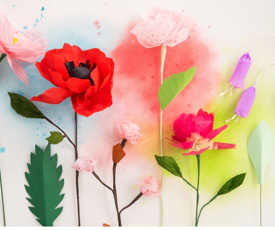 Sewing, art and craft with Sudhashree and create paper flowers
