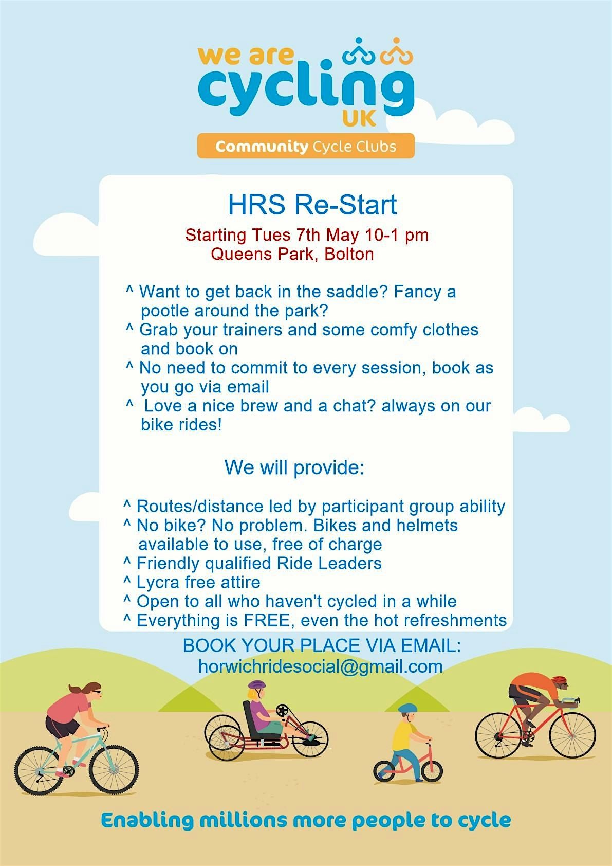 HRS Re-Start - Sponsored by Cycling UKs Big Bike Revival