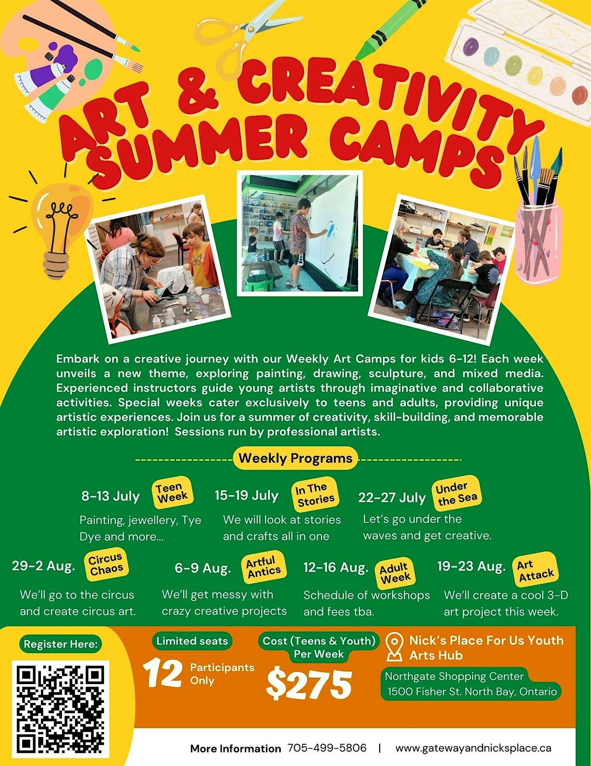 Teen Week Art And Creativity Summer Camp