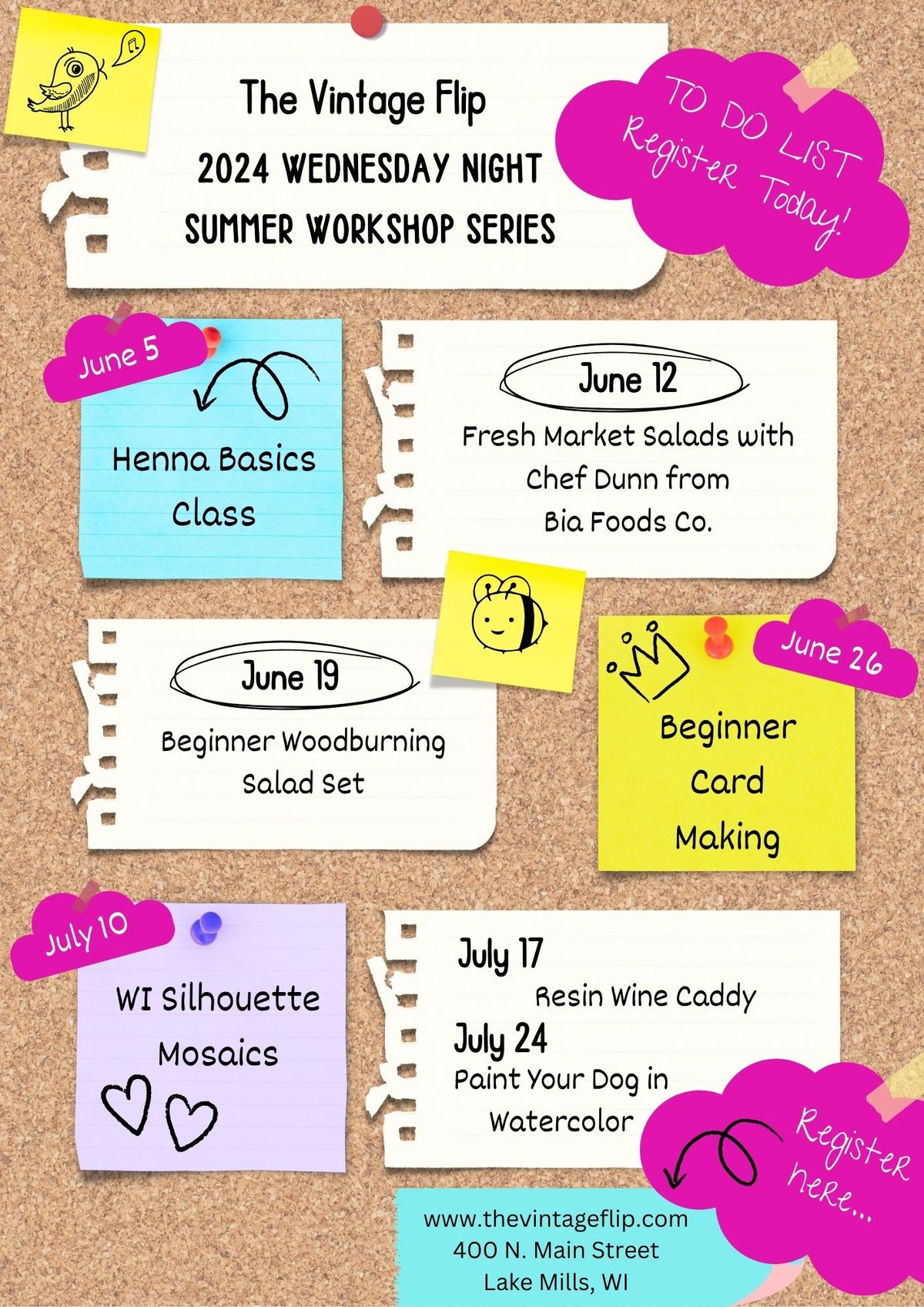 Wednesday Night Summer Workshop Series