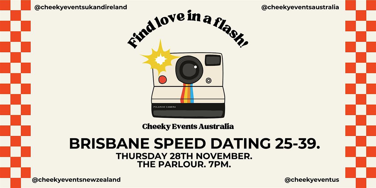 Brisbane speed dating for ages 25-39s by Cheeky Events Australia