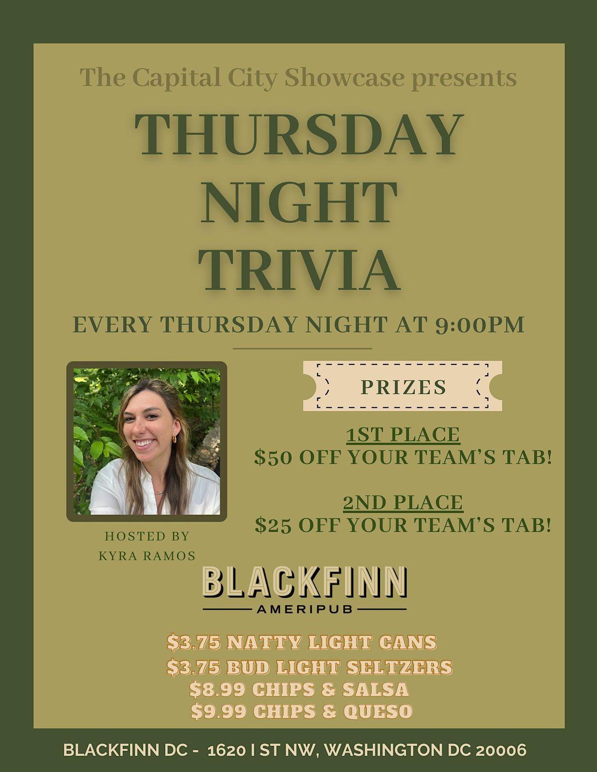 Thursday Night Trivia at Blackfinn DC