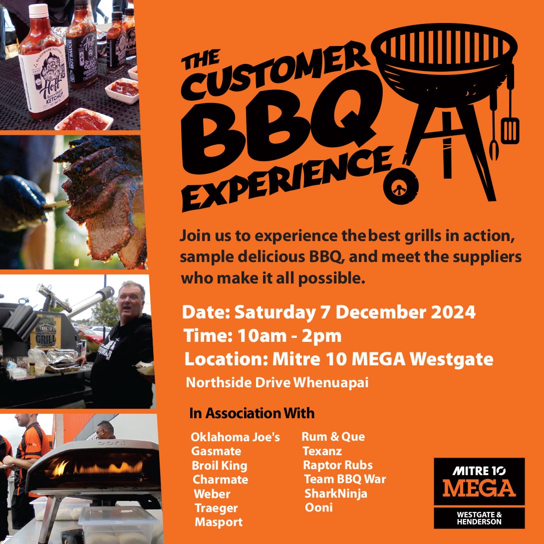 THE CUSTOMER BBQ EXPERIENCE at Mitre 10 MEGA Westgate